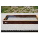 Rustic Wood & Glass Display Case/Shadowbox