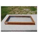 Rustic Wood & Glass Display Case/Shadowbox