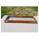 Rustic Wood & Glass Display Case/Shadowbox