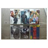 Collection of Titan, DC, and IDW Comic Books