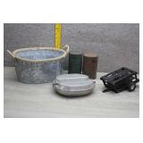 World War 2 Mess Kit,Steel Bucket,Cylindrical Tins