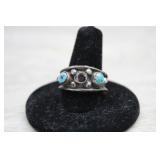 Sterling Silver Turquoise Ring missing one stone