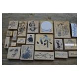 Assorted Wood/Rubber Stamps