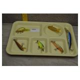 Variety of Vtg Brass Fishing Lures-Crankbaits etc.