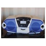 JVC RC-X540 Boombox Featuring Blue Speaker Grilles