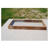 Rustic Wood & Glass Display Case/Shadowbox