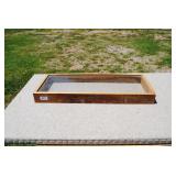 Rustic Wood & Glass Display Case/Shadowbox