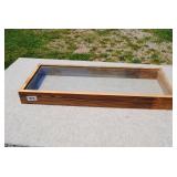 Rustic Wood & Glass Display Case/Shadowbox