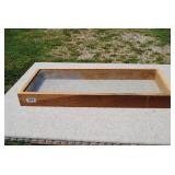 Rustic Wood & Glass Display Case/Shadowbox