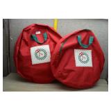 Christmas Wreath Storage Bags with 2 Wreaths