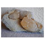 Honey Calcite Crystals on Matrix