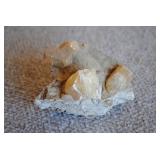 Honey Calcite Crystals on Matrix
