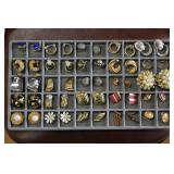 Lot of Vtg Gold-Tone & Silvertone Clip-on Earrings