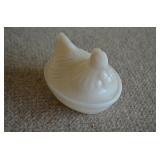 Vintage Hazel Atlas Milk Glass Hen on a Nest