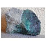 Chrysocolla and Malachite on Matrix