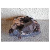 Calcite on Red Hematite