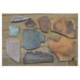 Lot of Slab Cut Mineral Specimens