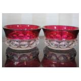 Vtg Tiffin Franciscan 'King's Crown' Finger Bowls