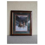 Gary Artzt Cowboys Mountain Snow Western Art Print
