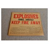 Vtg Railroad Placard-KO&G Railway Company