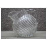 Clear Glass Anchor Hocking Manhattan Pitcher