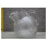 Clear Glass Anchor Hocking Manhattan Pitcher