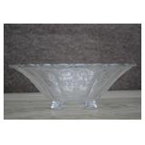 Cambridge Chantilly Pattern Footed Glass Bowl