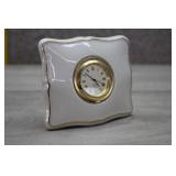 White Porcelain Lenox Manor Quartz Clock