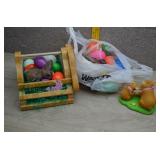 Lot of Easter Decorations & Supplies-Eggs, Bunnies