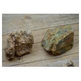 2 Minerals - Azurite Malachite Matrix, Etc
