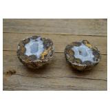 Pair of Agate Geodes 3'