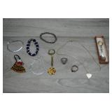 Assortment of Vtg Bracelets, Rings, etc