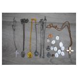 Assortment of Vtg Religious Necklaces and Pendants