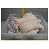 Vtg Handmade Crocheted Doilies in Pastel Colors