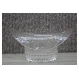 Vintage Duncan & Miller Clear Glass Hat Vase