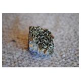 Chalcopyrite on Galena w. Druzy Quartz Specimen