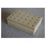 Vtg Jewelry Box w/Assorted Jewelry