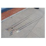 Collection of Various Vtg Fishing Rods