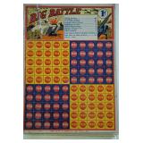 Vintage 'Big Battle' Punch Board Game