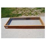 Rustic Wood & Glass Display Case/Shadowbox