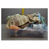 Assortment of Various Fabric Scraps