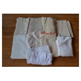 Lot of Vtg Linens-White Cotton Lace, Crochet, etc.