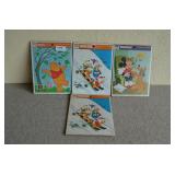 Four Vintage Disney Frame-Tray Puzzles-Whitman Pub