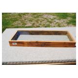 Rustic Wood & Glass Display Case/Shadowbox