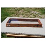 Rustic Wood & Glass Display Case/Shadowbox
