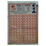 WWII-era 'Punch Board' Game
