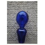 Vtg Cobalt Glass Handblown Stopper