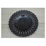 Black Amethyst Lace Edged Small Plate