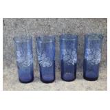 Vintage Cobalt Tumbler Glasses