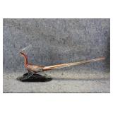 Murano-Style Hand-Blown Glass Bird Figurine